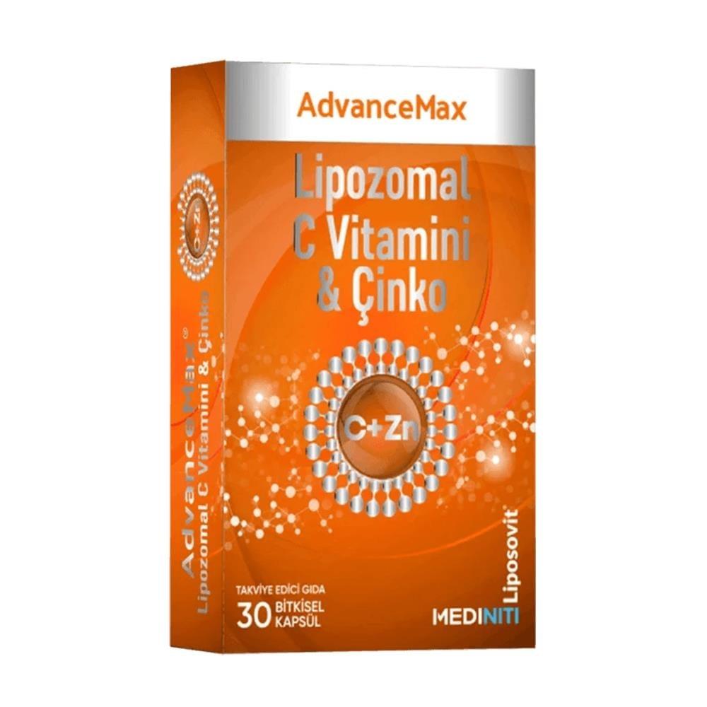 AdvanceMax Lipozomal C&Çinko 30 Kapsül ürün görseli