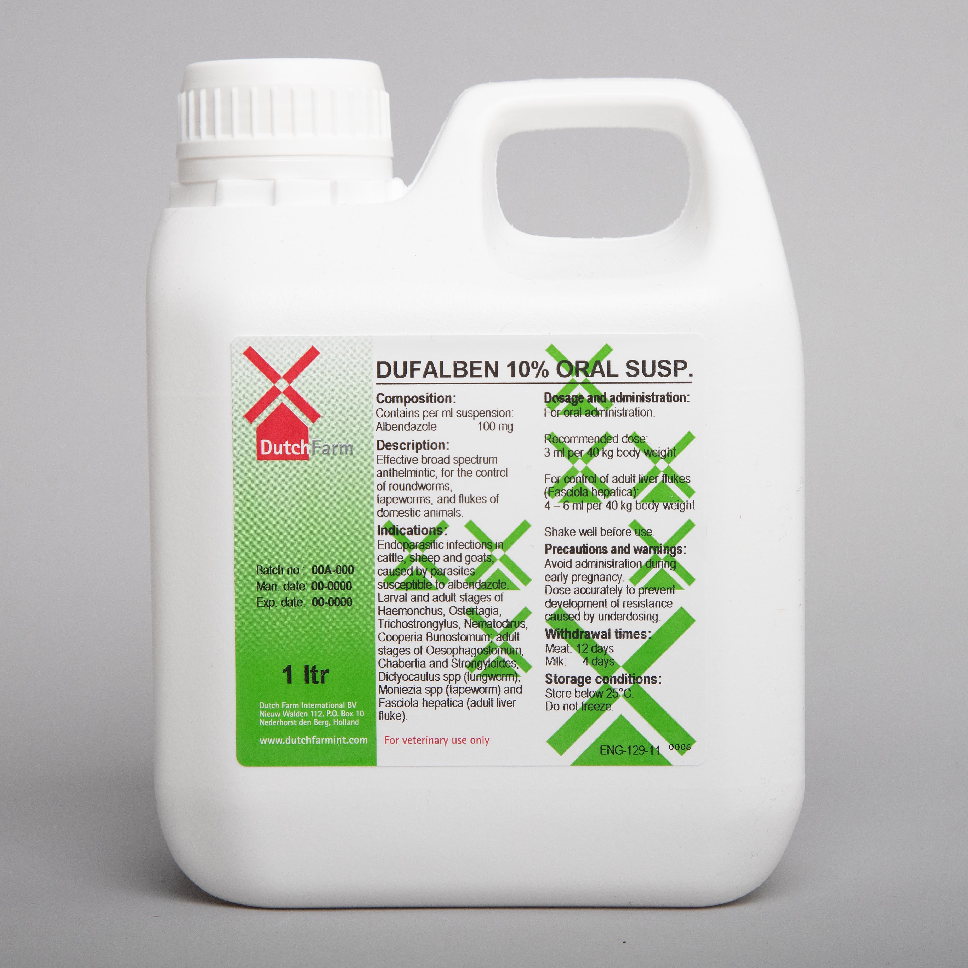 DUFALBEN 10% 1000ml ORAL ürün görseli