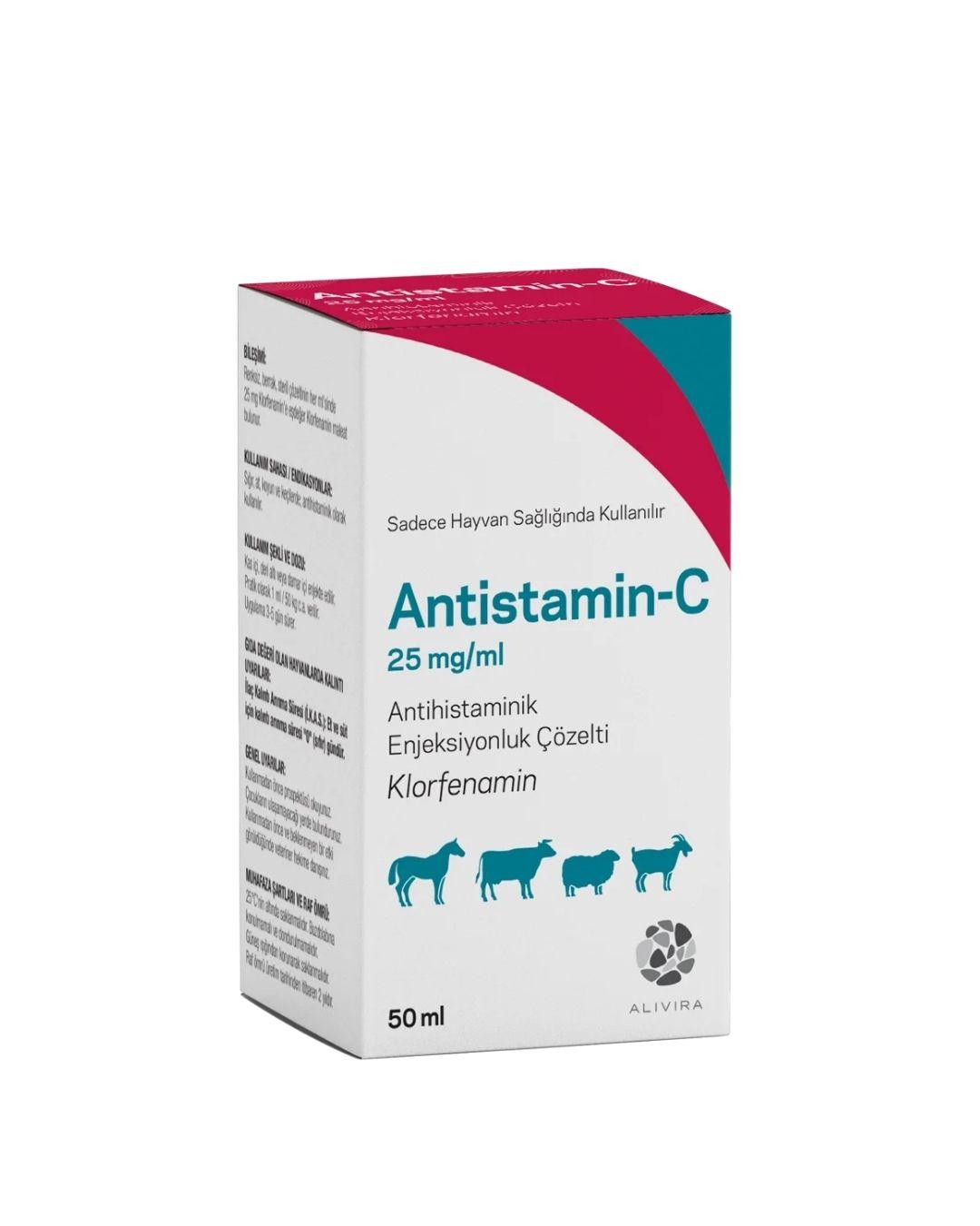 ANTISTAMIN-C INJ.50ML ürün görseli