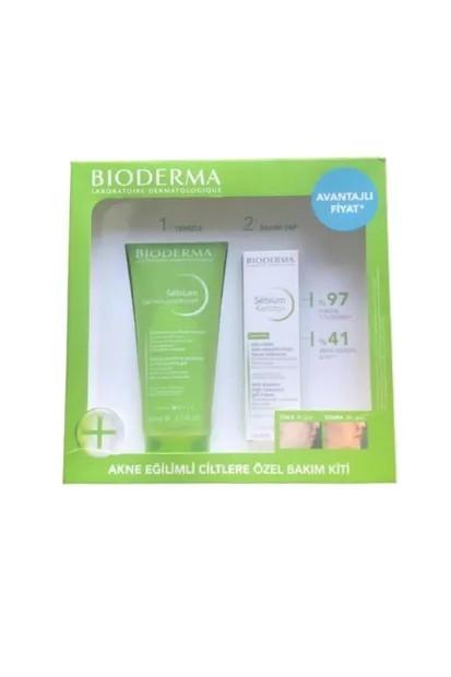 BIODERMA AKNE EĞİLİMLİ CİLTLERE ÖZEL BAKIM KİTİ 02.23 ürün görseli